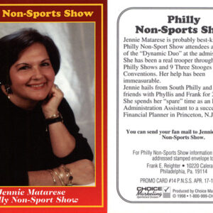 #14 Jennie Matarese Philly Non-Sport Show