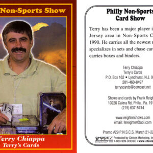 #29 Terry Chiappa Terry's Cards