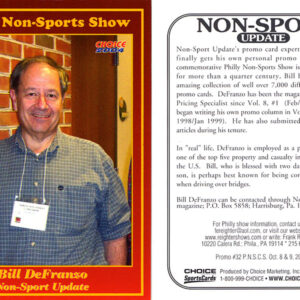 #32 Bill DeFranzo Non-Sport Update