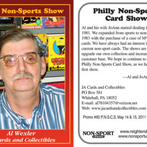 #60 Al Wexler JA Cards and Collectibles