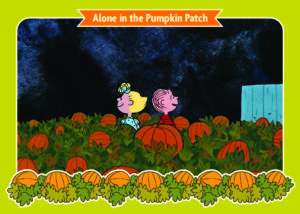 It's the Great Pumpkin Charlie Brown Playpaks #P1 (Cryptozoic Entertainment, available at Cryptozoic tables)